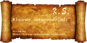 Kleiner Seherezádé névjegykártya